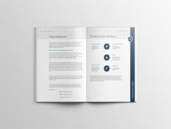 Image shows an inner page, double spread of the workbook for Training Central's Giving and Receiving Feedback training materials.