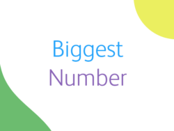 Image shows the text logo for Biggest Number training energiser by Training Central