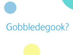 Image shows the text logo for the training energiser Gobbledegook, by Training Central