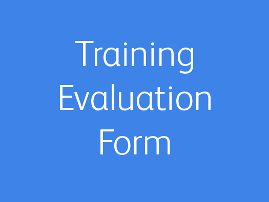 Image shows the text logo for Training Central’s free training evaluation form